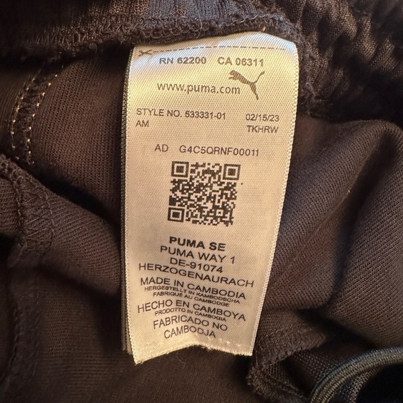 PUMA Scuderia Ferrari Men's Size Small Motorsport Sweatpants Black Drawstring - Picture 7 of 13